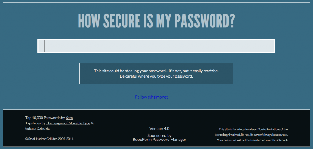 How Secure Is My Password